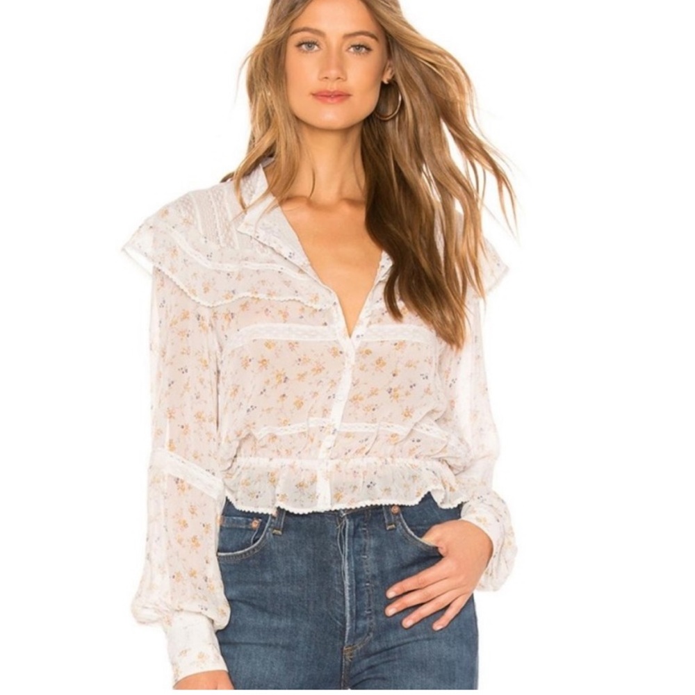 Love shack fancy Austen blouse. Size medium.